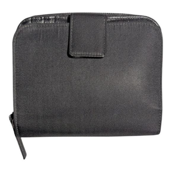 Prada Black Tessuto Nylon Zip-Around Small Classic Bi-Fold Wallet with Dust Bag - Picture 2 of 8